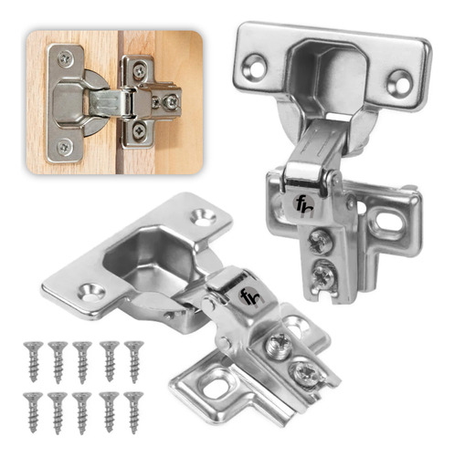 Bisagra Bidimensional Brazo Pata Corta Con Tornillos 1 Par