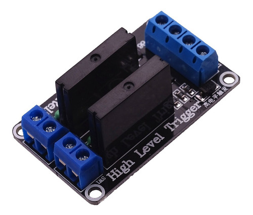 Placa Rele Estado Solido 5v Nivel Alto 2 Canales Arduino