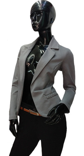 Imagen 2 de 5 de Saco Blazer Cuello Solapa Mujer Juvenil
