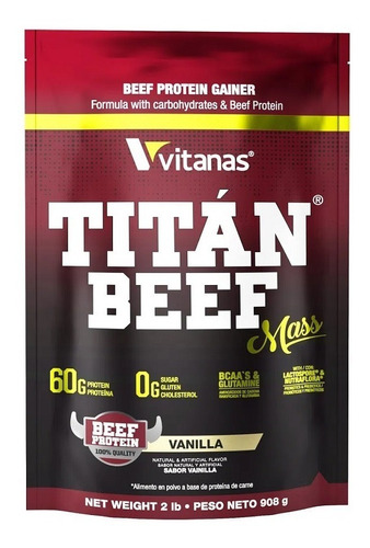 Proteína Titan Beef Mass 2 Lbs - L a $46750