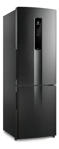Geladeira Electrolux Frost Free Inverter 400L Efficient AutoSense e Rapid Freeze Inverse Black Inox Look (IB6B) Bivolt