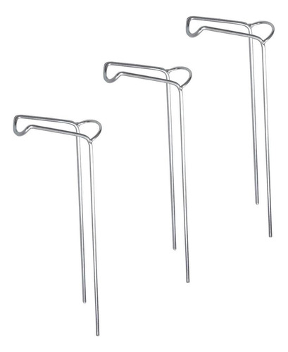 Kit 03: Soporta 1 caña de pescar, suelo fijo, 30 cm
