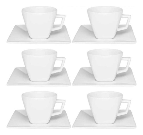 Xicara Cha Com Pires Quartier White Oxford 200ml