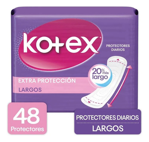 Protector Diarios Kotex Lar 48u - U - Unidad a $143