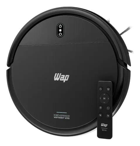 Robô Aspirador Robot W310 3 Em 1 Com Base Carregadora Wap Preto 127/220v
