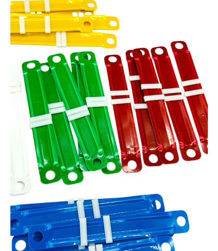 Set 50 Accoclips Para Carpetas 4 Colores Blandos Color Multicolor