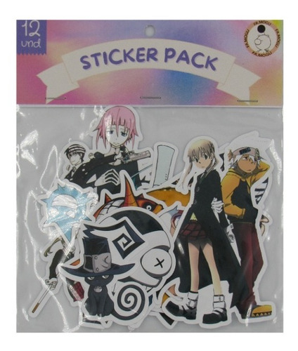 Set 12 Stickers  Soul Eater