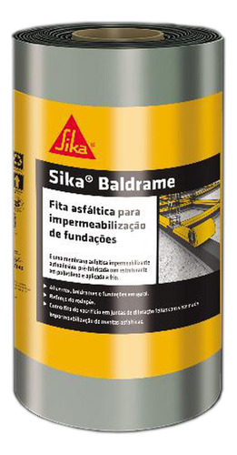 Fita Asfáltica Para Fundações - Sika Baldrame (30cm X 10m)