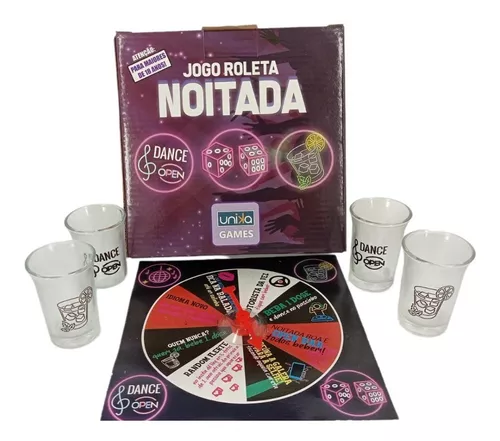 Jogo de roleta de vidro para festa, jogo de beber, jogos de