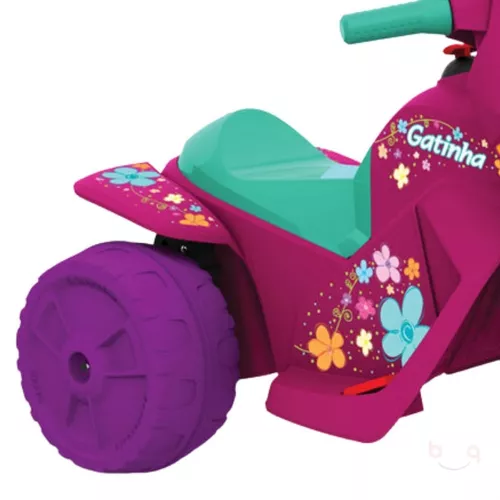 Motinha Eletrica Pink Infantil com Marcha Frente e Ré 6v/3+