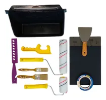 Comprar Kit Nº 4 - Rodillos + Pinceles + Bandeja + Espátula + Lijas