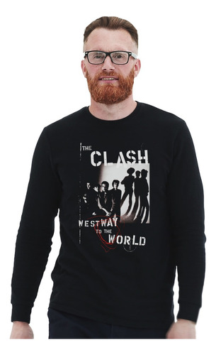 Polera Ml The Clash West Way To The World Punk Impresión Dir
