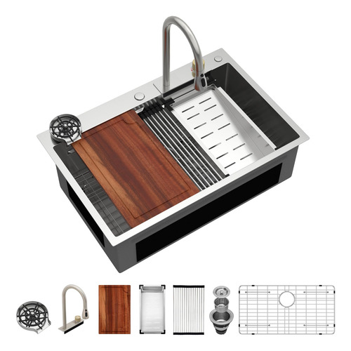 Fregadero De Cocina 33x22 Pulgadas Acero Inoxidable