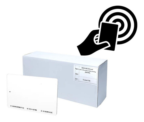 Imagem 2 de 6 de Carto Pvc Proximidade Iso Rfid 125khz - 2.500 Unidades