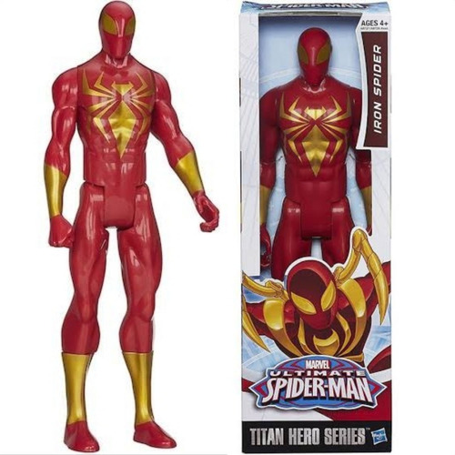Boneco Iron Spider Marvel 30cm Articulado Da Hasbro.