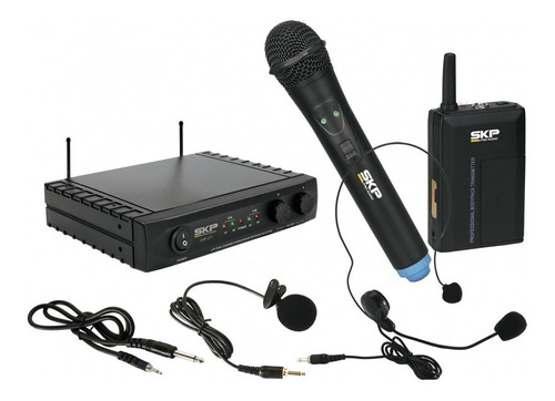 Microfono Inalambrico Skp Pro Audio Uhf-282 Doble