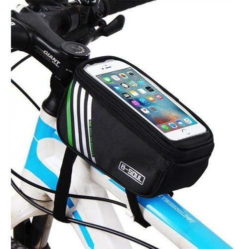 Bolsa Case Porta Celular Smartphone Suporte Bike Bicicleta Cor Preto