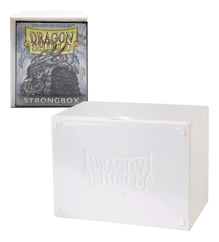 Dragon Shield Caja Acrilica 100 Carta Strongbox Blanca