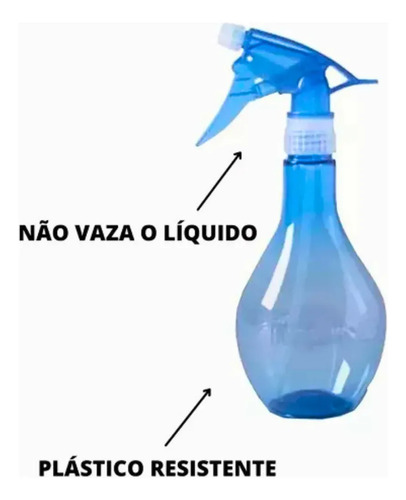 foto de Kit C/ 3 Pulverizadores Borrifador Brisa Azul 500ml Guarany