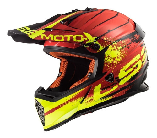 Casco Ls2 437 Fast Gator  Motocross Enduro Atv Top Rac Cuo