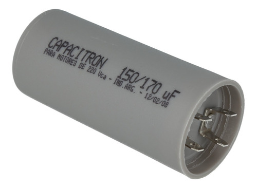 Capacitor De Arranque Para Motores 1/3 Hp 150/170 Mfd