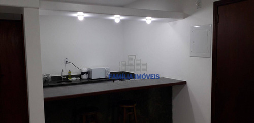 Imagem 12 de 30 de Flat Com 1 Dormitório Para Alugar, 38 M² Por R$ 2.449,98/mês - Centro - São Vicente/sp - Fl0034