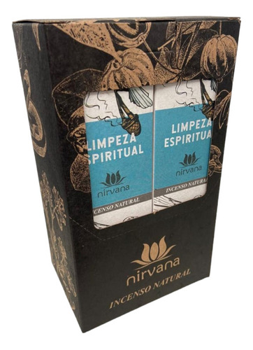 Incenso Nirvana Nat Limpeza Espiritual 12 Cxs Com 9 Varetas