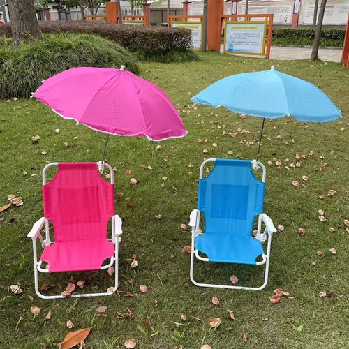 . Silla Plegable Infantil C/paragua Bebes Sol Playa