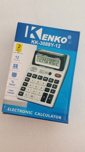 Calculadora Kenko Kk-3088y 12 Digitos Detector Billetes.