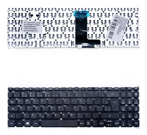 Teclado Para Notebook Acer Aspire A515-52g-50nt Abnt2