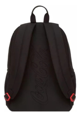Mochila De Costas Coca Cola Blank Grande Juvenil Escolar Cor Preto