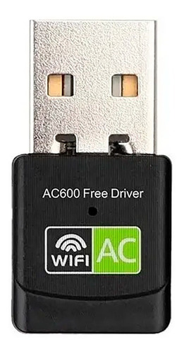 Adaptador Usb Wifi Dual Band Ac 600mbps Wireless 2.4 / 5ghz 