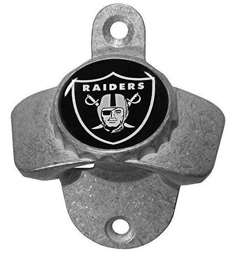 Abrebotellas De Pared Nfl Oakland Raiders, Negro, Talla...