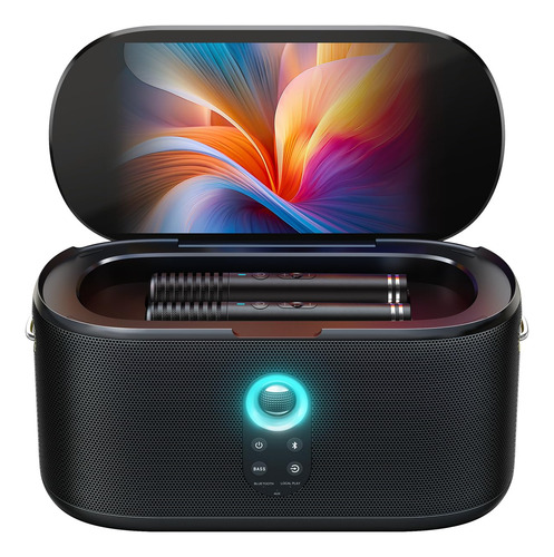Máquina De Karaoke Ikarao Smart Con Micrófono Inalámbrico De
