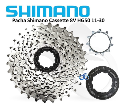 Pacha Shimano Cassette Hg50 8 Velocidades Relación 11-30