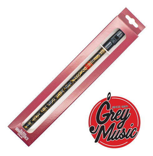 Imagen 2 de 3 de Flauta D Re Thin Whistle Generation Bdw/blk Boho Negro
