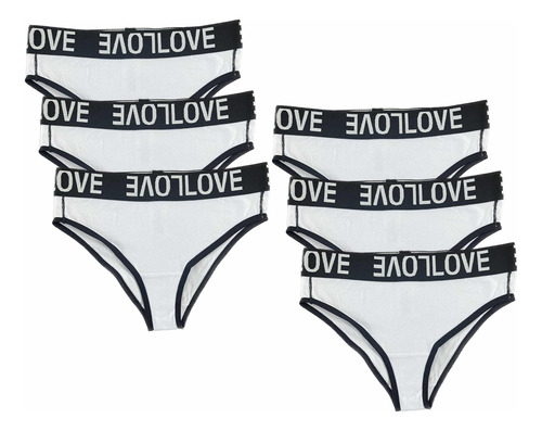 Pack De 6 Calzones Dama Tangas Pantaletas Sexis De Algodón