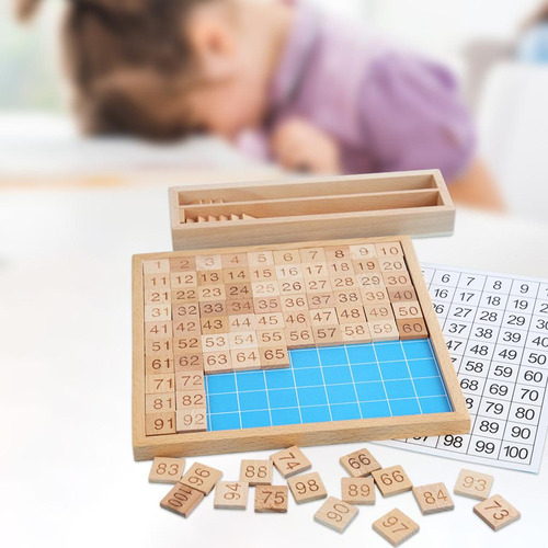 Montessori 1-100 Tablero Numérico Juguetes Juguetes