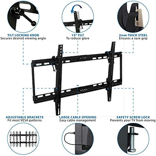 ¡móntalo! Mi-1121m-cbl Soporte De Montaje En Pared De Tv Dis