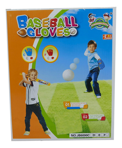 Guante De Baseball, Con 2 Pelotas, En Caja Don Mateo