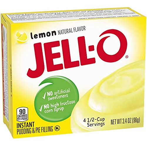 Jell-o Pudin Instantaneo De Limon Y Relleno De Tarta, 3.4 On