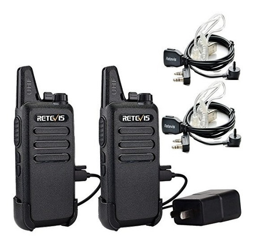 Retevis Rt22 Radio De Dos Vías Uhf 400-480mhz 16 Ch Vox Sin 