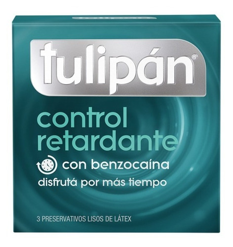 Tulipán Preservativos De Látex Control Retardante Caja X3