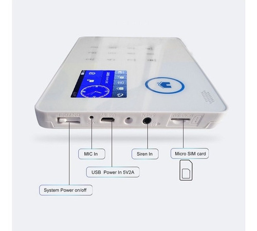 Kit Alarma Domiciliaria Inalambrica Wifi Ip Gsm S Exterior