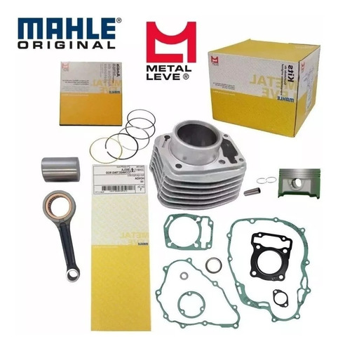 Kit Motor Cilindro Pistão Biela Válvula Cg 125 Fan 2009 2013