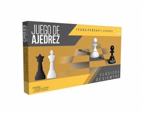 Juego De Mesa Clásico Ajedrez Piezas Plásticas Caja Rodeca