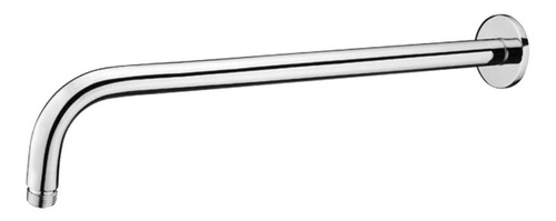 Braço Ducha Chuveiro Cano Redondo Metal Aço Inox 35 Cm Acabamento Cromado Cor Cromado