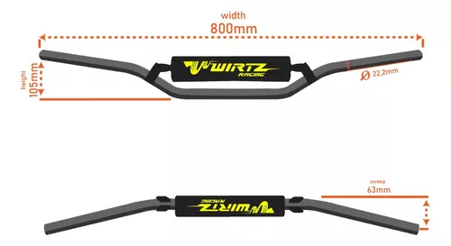 Cubremanos Wirtz Shock Metal - Wirtz Racing