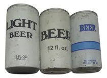 Comprar 3 Latas Chapa Cerveza Beer Plain Wrap Brand Vacia Eeuu Beer Plain Wrap Brand