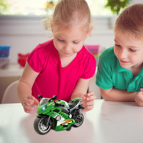 Motocicleta Con Luz Y Sonido Moto De Juguete Kit De Figuras